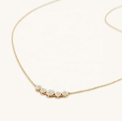 Collier en or rhodium 18 carats pour femme 1,2 mm en or blanc