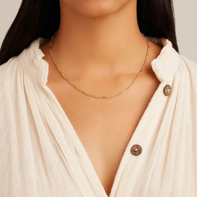 Collier en argent sterling de 8 pouces et 925 centimètres largeur de 2,2 mm Collier en or de 18 carats