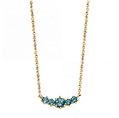 Collier de pierre précieuse en or 925 argent sterling rubis avec chaîne de câbles