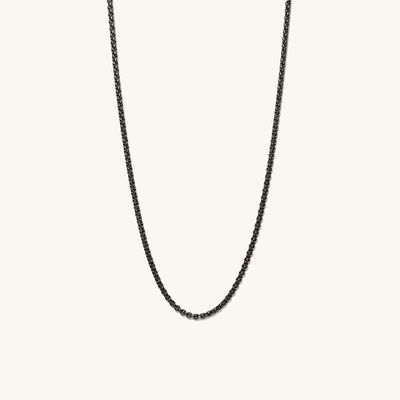 Chaîne de collier de boîte ronde en or 18K faite à la main avec expédition rapide et logo personnalisable
