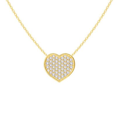 Collier à la chaîne de 18 pouces en diamants 925 argenté pour femme