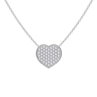 Collier à la chaîne de 18 pouces en diamants 925 argenté pour femme