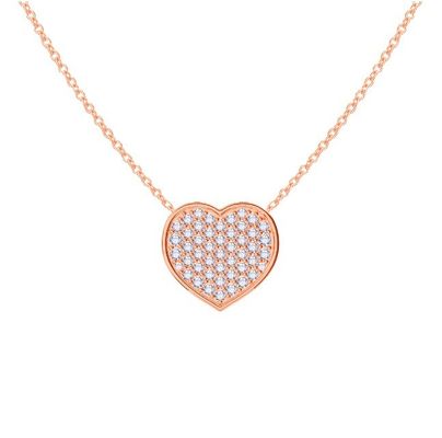 Collier à la chaîne de 18 pouces en diamants 925 argenté pour femme