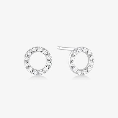 Anneaux à oreille classique en argent sterling pour filles