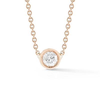 Collier en diamant CZ en 925 Sterling Silver Solitaire en 7 mm/10 mm/15 mm, taille en pierre
