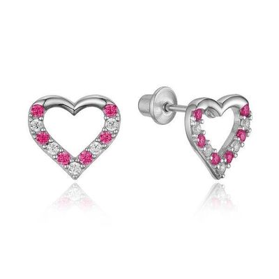 Des boucles d'oreilles à vis pour enfants en argent sterling 925