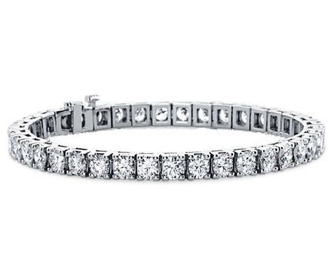 925 Sterling Silver Gold Plated 3mm Moissanite Diamant Bracelet de tennis de pierre couleur en option