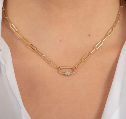 Collier en argent ovale en argent sterling 925 avec OEM