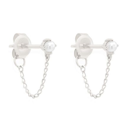 Chaîne en argent sterling 925 perles perles perles d'eau douce