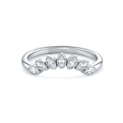 925 argent sterling CZ pierre précieuse diamant anneau de mariage empilable bijoux