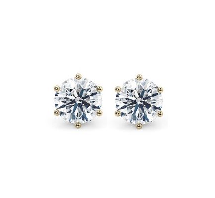 Des boucles d'oreilles en argent 925 en argent 18K en zirconium