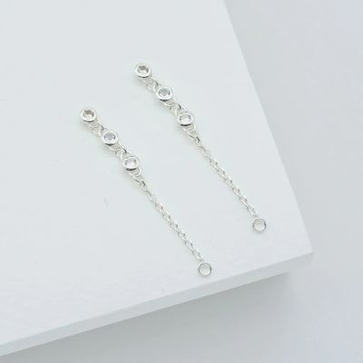 Des boucles d'oreilles en argent 925