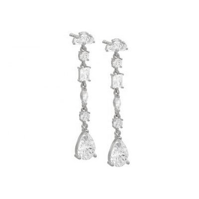 Inspiration religieuse S925 pierre précieuse en argent sterling boucles d'oreilles en or 18K