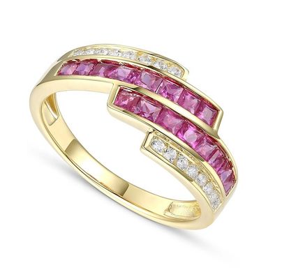 Rings de déclaration en diamant pour femmes taille 6 - taille 10
