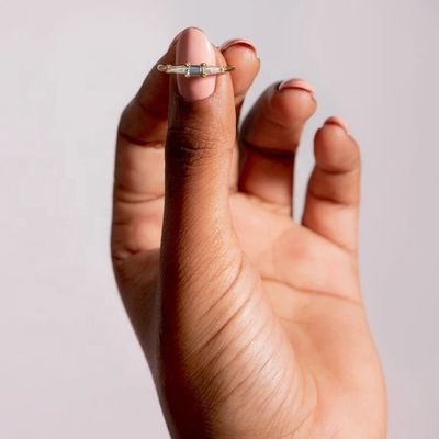 Joaillerie de haute qualité Anneaux diamantés en pierre personnalisés pour femmes en or 14K 18K plaqué
