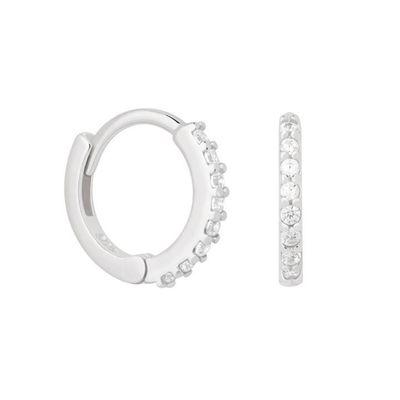 Boucles d'oreilles en argent sterling ODM 925 Moyenne avec petit or 18K Vermeil plaqué