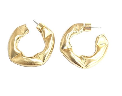 Personnaliser des boucles d'oreilles en cuivre épais Polie petites boucles d'oreilles en cuivre