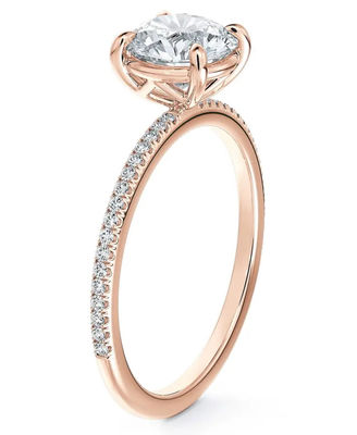 925 argent brésilien rond blanc CZ bague de fiançailles bijoux de qualité