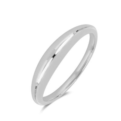 Anneaux féminins en argent plat plaqué en or 18K