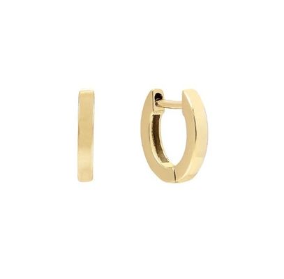 Des boucles d'oreilles unisexes en argent sterling 925 avec plaque d'or 18K