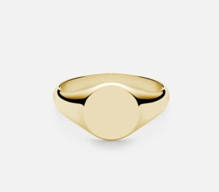 18K plaqué en or personnalisé gravure Signet 925 Sterling Argent Unisexe joyaux fins bagues