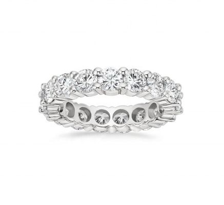 Anneaux de l'éternité en argent sterling 925 Anneaux de l'éternité en argent sterling 925 Anneaux en rhodium plaqués Anneaux faits à la main bijoux techniques