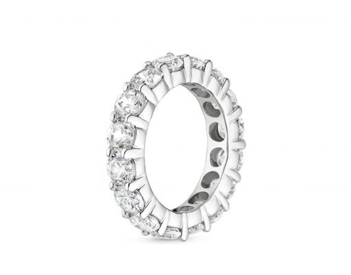 Anneaux de l'éternité en argent sterling 925 Anneaux de l'éternité en argent sterling 925 Anneaux en rhodium plaqués Anneaux faits à la main bijoux techniques