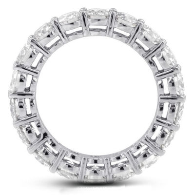 925 Sterling Silver 4mm CZ Eternity Band Ring Eco-Friendly Oui Plaqué en or rose