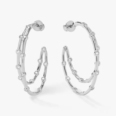 Boucles d'oreilles en zirconium cube blanc ensemble de biselles boucles d'oreilles jumelles 18K or