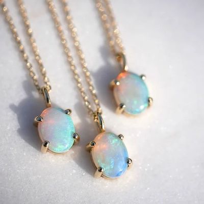 Collier en or 18K plaqué à la main