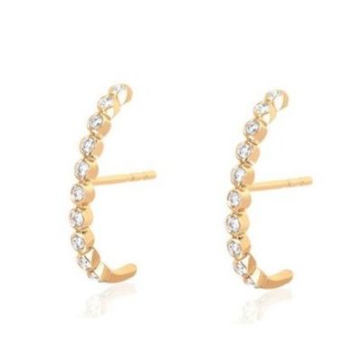 Des boucles d'oreilles en zircon blanc pour femmes