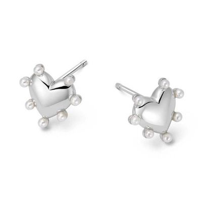 Des boucles d'oreilles en forme de cœur Des boucles d'oreilles en forme de cœur Des boucles d'oreilles en forme de cœur Des boucles d'oreilles en forme de cœur Des boucles d'oreilles en 925 Sterling Silver 14K Gold Pour les filles