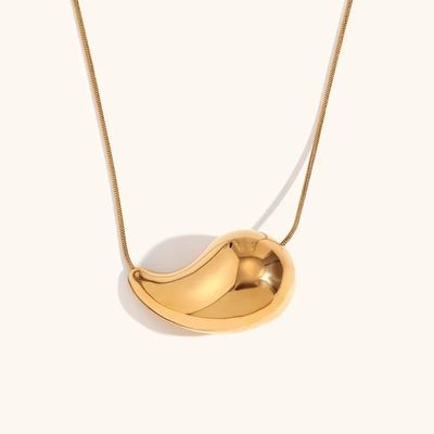Collier à larmes en or 18K personnalisé 45+5cm Collier à larmes en laiton