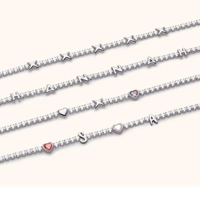Collier classique en laiton de l' étoile de tennis avec pierres de zircon