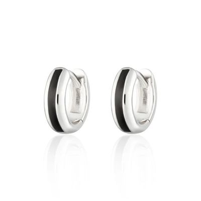 925 Logo personnalisé 18K or plaqué émail rose Boucles d'oreilles Huggie Pour le look chic des femmes