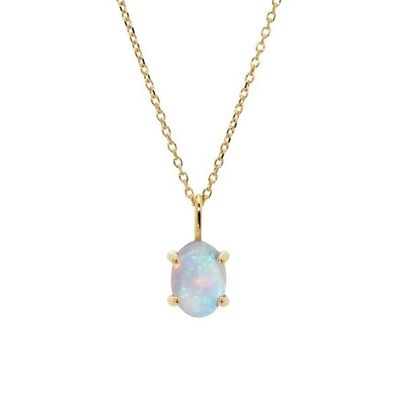 Collier en or 18K plaqué à la main
