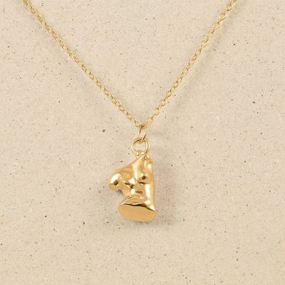 Vénus Femininité 18K or plaqué 925 Sterling argent rempli pendentif collier pour la fête
