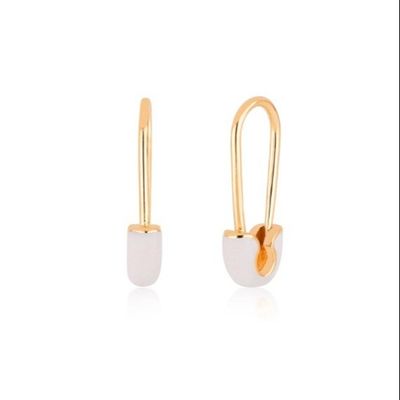 Boucles d'oreilles à épingles de mode pour femmes en argent sterling 925 ornées d'une finition en goutte d'émail bleu