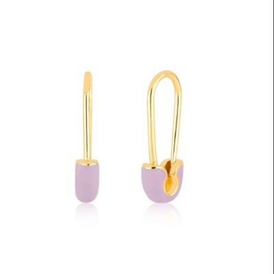 Boucles d'oreilles à épingles de mode pour femmes en argent sterling 925 ornées d'une finition en goutte d'émail bleu