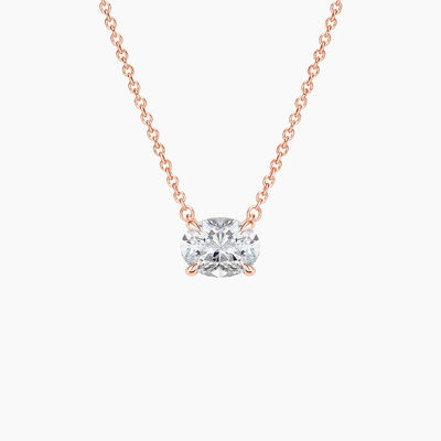 Coupe ovale 5A Zirconia blanche coube pendentif de pierre précieuse brillante Colliers pour femmes bijoux classiques