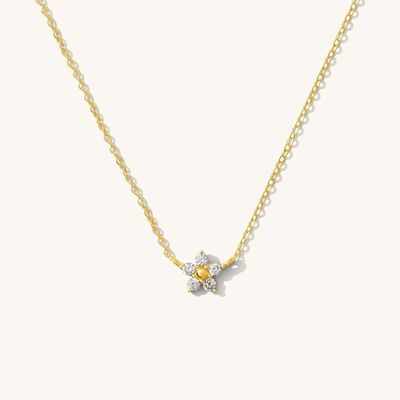 Collier fleur en argent sterling 925, exquis et tendance, plaqué rhodium, pour fiançailles, mariage, fête, cadeau parfait pour les amies