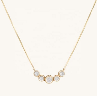 Collier en or rhodium 18 carats pour femme 1,2 mm en or blanc