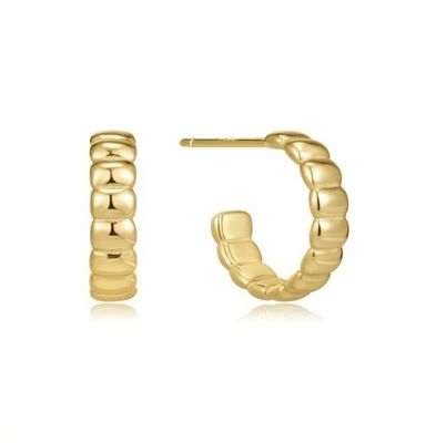 Customized Logo 925 Sterling Silver Small Hoop Earrings for Girls Classic Design