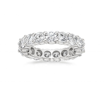 Anneaux de l'éternité en argent sterling 925 Anneaux de l'éternité en argent sterling 925 Anneaux en rhodium plaqués Anneaux faits à la main bijoux techniques