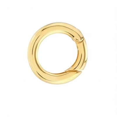 14K or plaqué rond Charm Améliorateur Connecteur Collier Joaillerie Type Pendants Ou Charms Utilisation