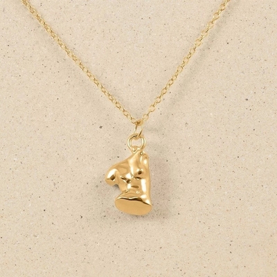 Vénus Femininité 18K or plaqué 925 Sterling argent rempli pendentif collier pour la fête