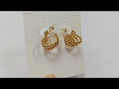 boucles d'oreilles en perles