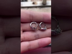 Unicorn enduit de rhodium Colorier émail Huggies Boucles d'oreilles pour adolescents bijoux de mode