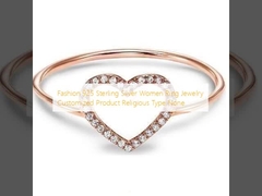 Mode 925 argent sterling pour femmes Anneau bijoux produit personnalisé Type religieux Aucun